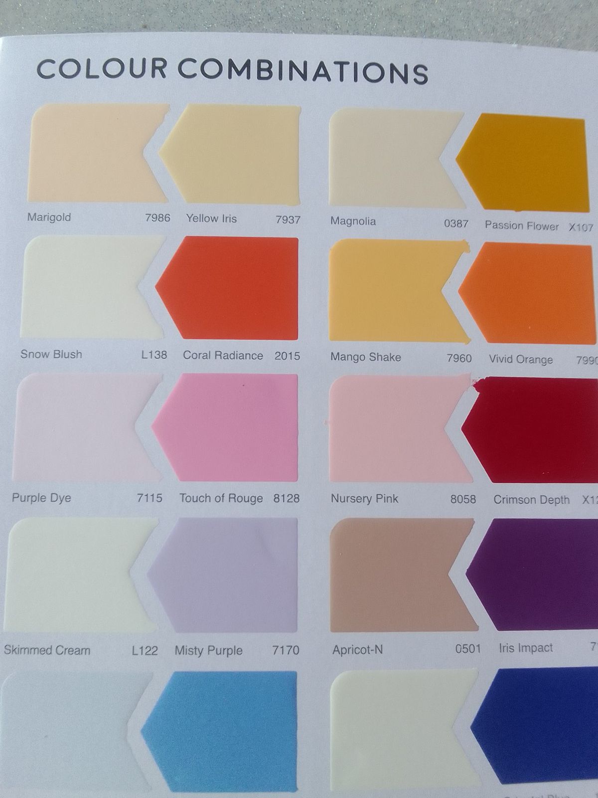 Combinação de Cores Harmônica